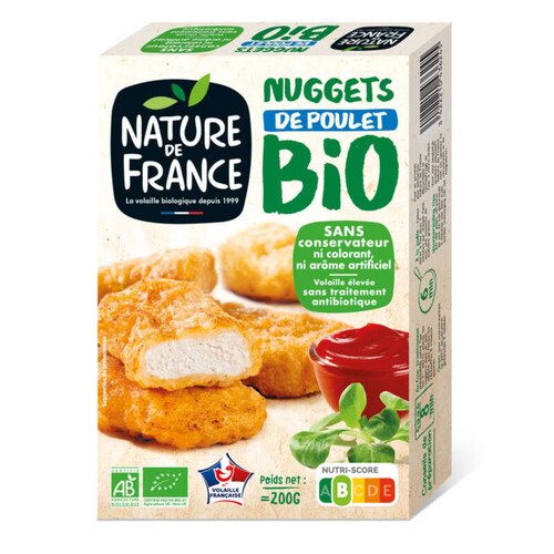 Nature de France Nuggets de volaille bio 200g