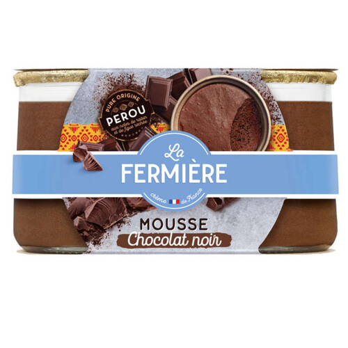 La Fermière Mousse au chocolat noir 2x85G