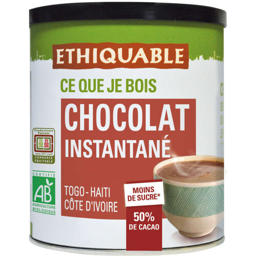 Ethiquable Chocolat instantané Bio 425g