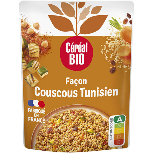Cereal Bio Boulghour à La Tunisienne, Au Raz El Hanout, Sans Viande, Bio 220g