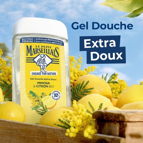 Le Petit Marseillais Gel Douche mimosa & citron Bio 300ml