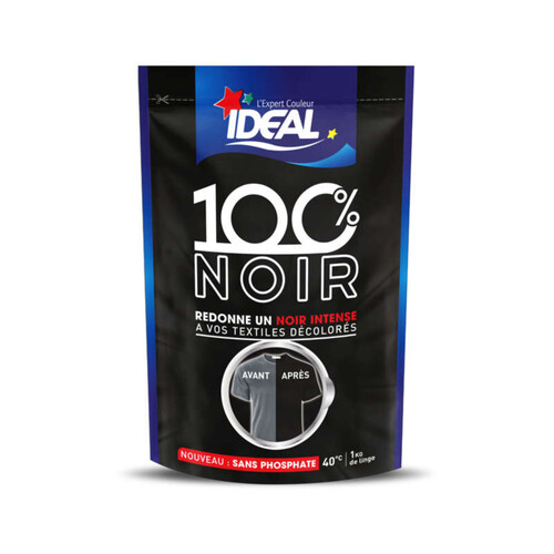 Idéal Teinture textile 100% Noir 400g