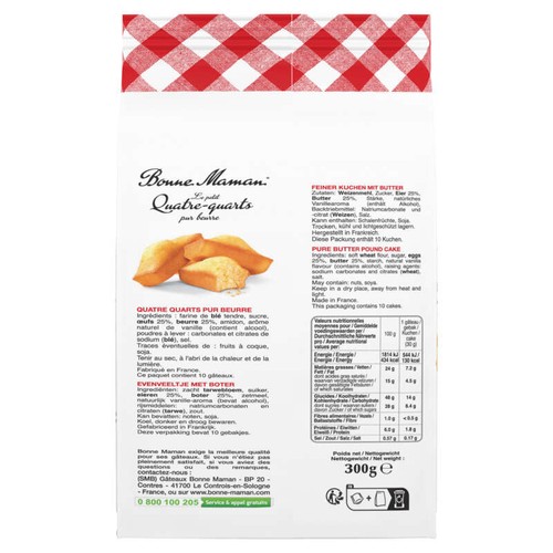 Bonne Maman 10 Petits Quatre-Quart 300g
