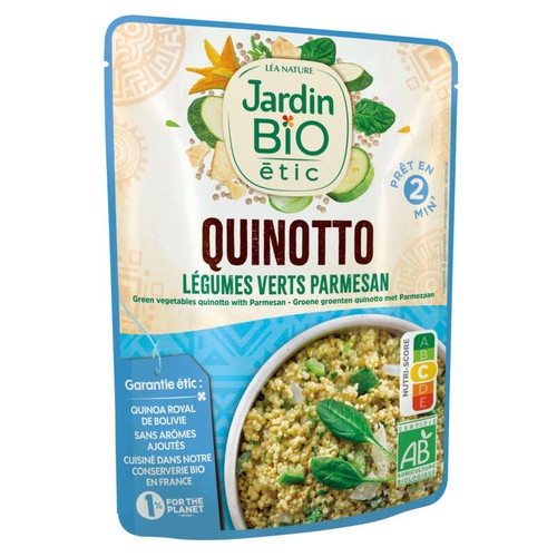 Jardin Bio Quinotto Légumes Verts & Parmesan 220g