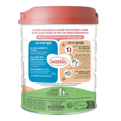 Babybio Lait Croissance Priméa 3 dès 10 mois 800g