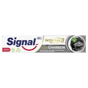 Signal Dentifrice Antibactérien Integral 8 Nature Elements Charbon Blancheur & Détox 75ml.