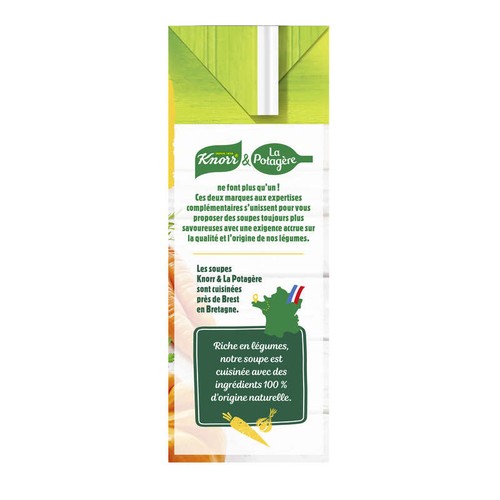 Knorr Soupe Velouté de Potiron à la Crème fraiche Française 1L