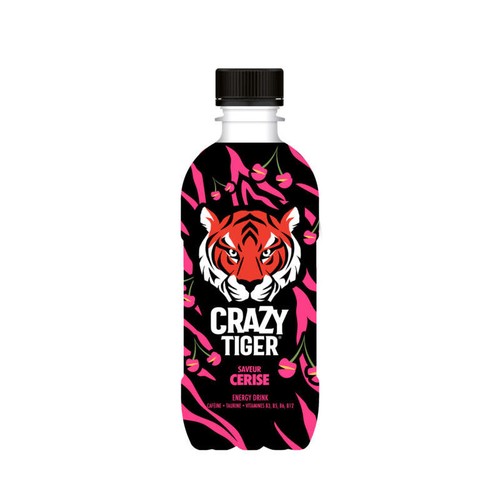 Crazy Tiger Boisson Energisante Cerise 35cl