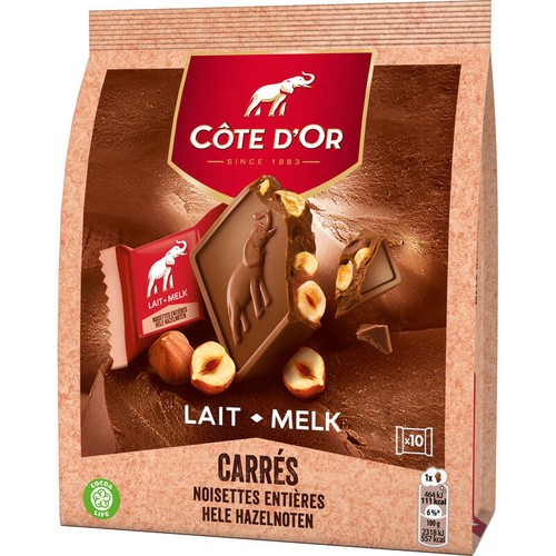 Côte d'Or Chocolat au Lait Noisettes Entières 10x20g
