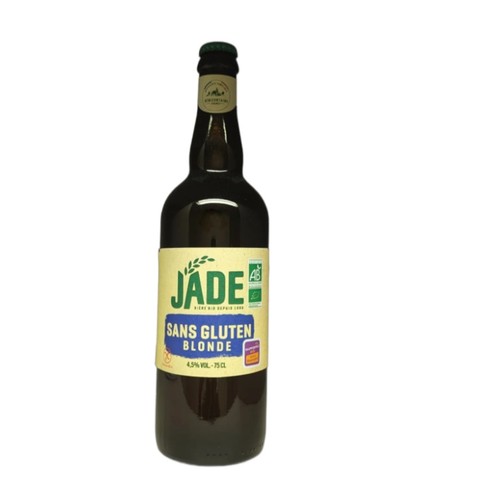 R-U Jade Bière Blonde Bio Sans Gluten 75cl