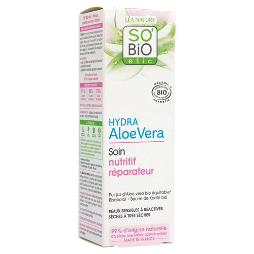 SO'BiO Étic Soin Nutritif Réparateur Hydra Aloe Vera 50ml
