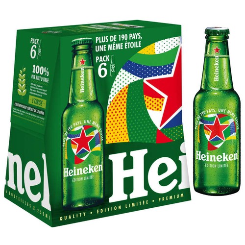 Heineken Bière Blonde 6x25cl