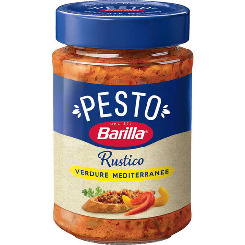 Barilla Sauce Pesto Rustico Légumes Méditerranéens 200G