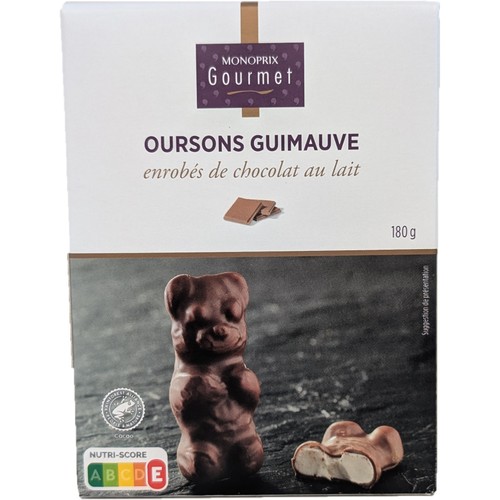 Monoprix Gourmet Oursons guimauve au Lait 180g