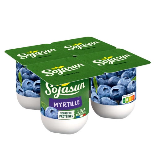 Sojasun Spécialité Au Soja Et Myrtilles 4x100g