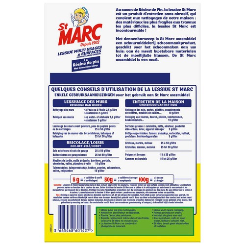 St Marc Lessive Multi-Usages à la Résine de Pin 1,4kg