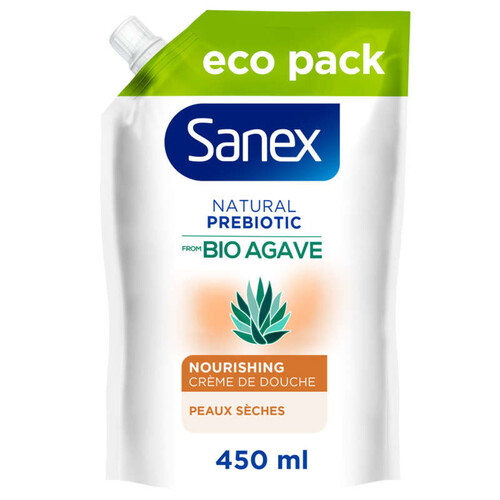 Eco recharge Crème de Douche Sanex Bio Agave nourrissant 450ml