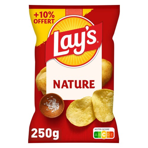 Lay's Chips nature 250g + 10% Offert
