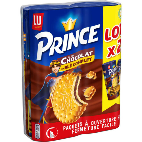 Lu - Prince biscuits fourrés au chocolat au blé complet (2 pièces), Delivery Near You