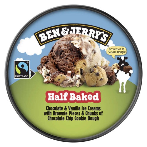 Ben & Jerry's Glace Pot Half Baked 406g
