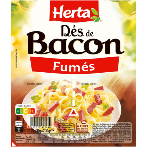 Herta dés de bacon 2x100g