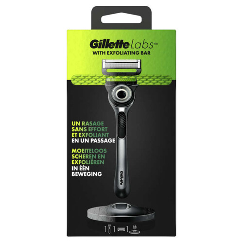 Gillette Labs Rasoir Avec Barre Exfoliante + 1 Recharge De Lame