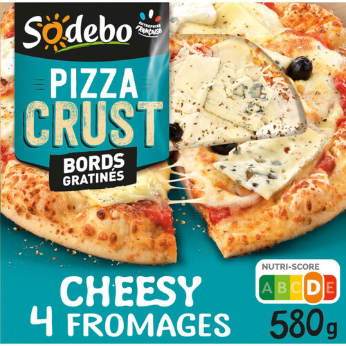 Sodebo Pizza Crust 4 fromages bords Gratinés 580g