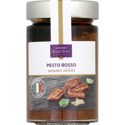 Monoprix Gourmet Pesto Rosso tomates séchées 190g