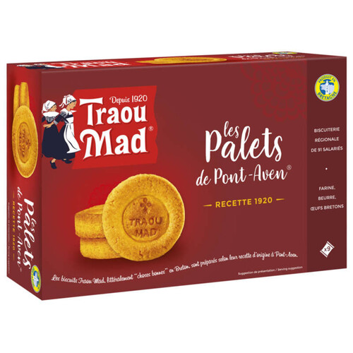 Traoud Mad Palets Bretons Au Beurre 300g