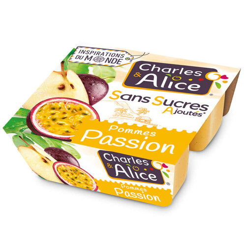 Charles & Alice dessert Pomme/Passion 4x97g