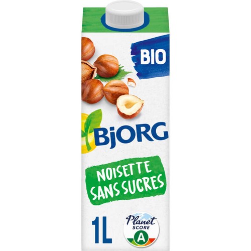 Bjorg Boisson Noisette sans sucres Bio 1L