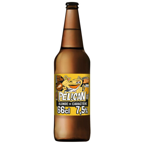 Pélican Blonde de Caractère Non-Filtrée bouteille 66 cl 7.5°