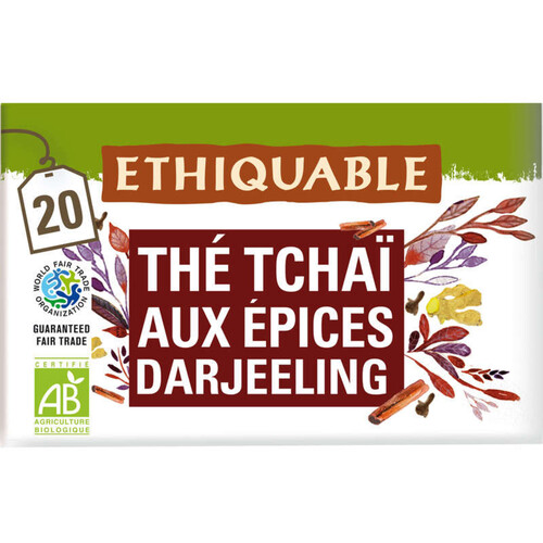 Ethiquable The Tchai Aux Epices Bio 36G