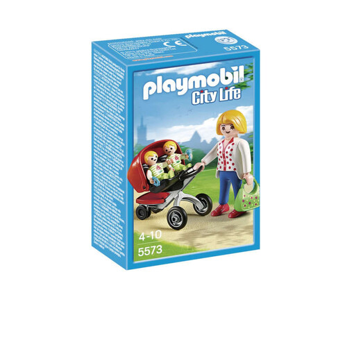 Playmobil Maman avec Jumeaux et Landau 5573 4-10 ans Boîte