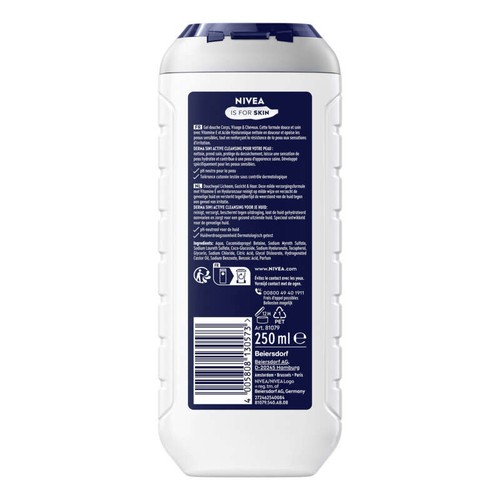 Nivea Men Gel Douche Sensitive à la Vitamine E et à l’Acide Hyaluronique 500ml