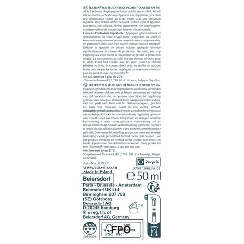 Eucerin Sun Protection Pigment Control SPF50+ 50ml