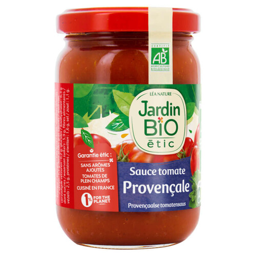 Jardin Bio Sauce tomate provençale aux fines herbes 200g.