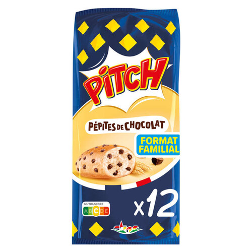 Pitch Brioche pépites Chocolat x12 450g