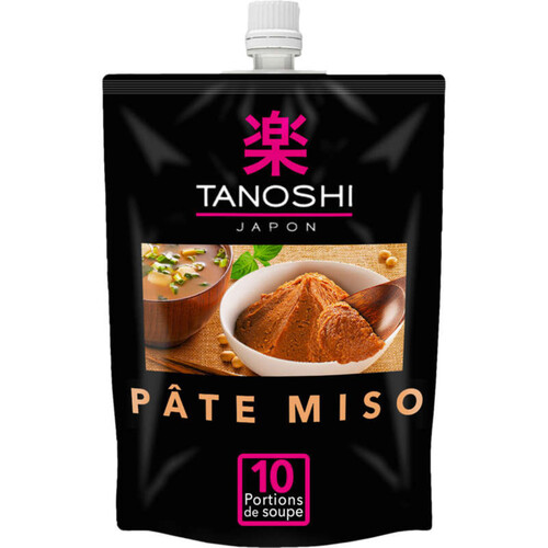 Tanoshi Pâte Miso pour préparation soupes et plats salés 150g