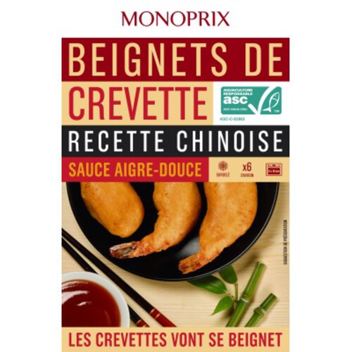 Monoprix Beignet De Crevette Sauce Aigre-Douce 116G