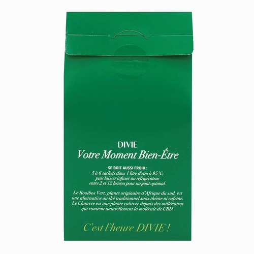 Divie Infusion Rooibos Vert et Chanvre x20 44g