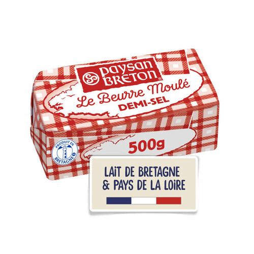 Paysan Breton Beurre Moulé Demi-Sel 500g