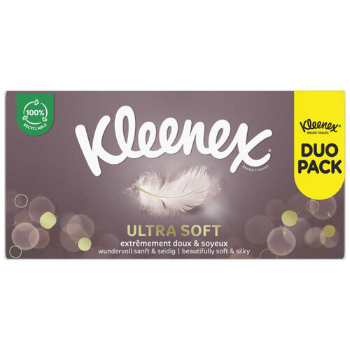 Kleenex Ultrasoft Doux & Soyeux Pack 2x64