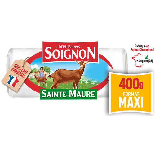 Soignon Bûche de chèvre maxi format 400g