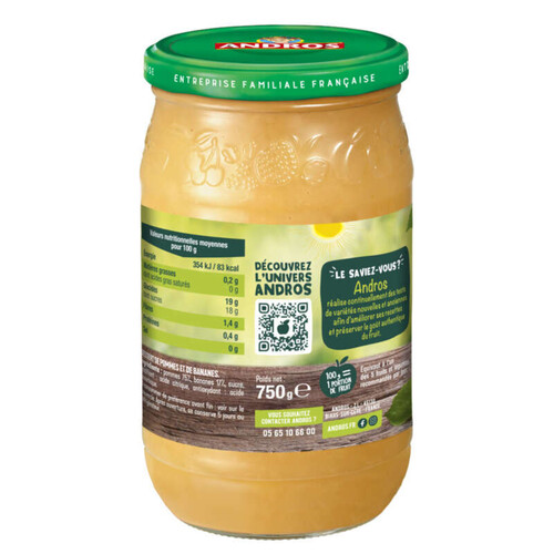 Andros Compote de Pomme Banane 750g