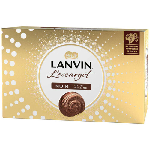 Lanvin Escargots Chocolat Noir 164g