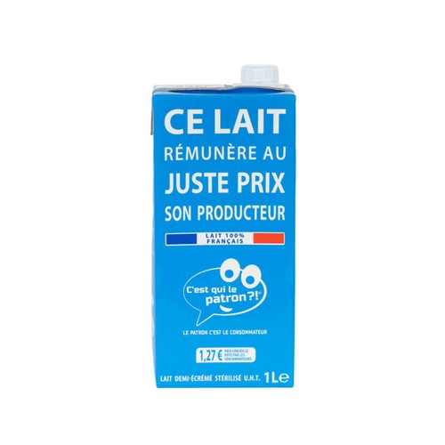 La Marque Du Consommateur Lait 1/2 Écrémé Stérilisé Uht 1L