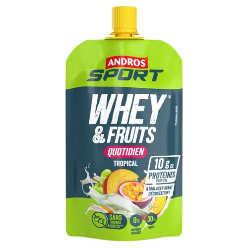 Andros Sport gourde Whey & Fruits 120g