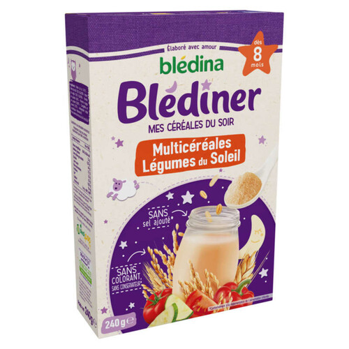 Bledina Blediner Multicéréales 240G Légumes Du Soleil Dès 8 Mois