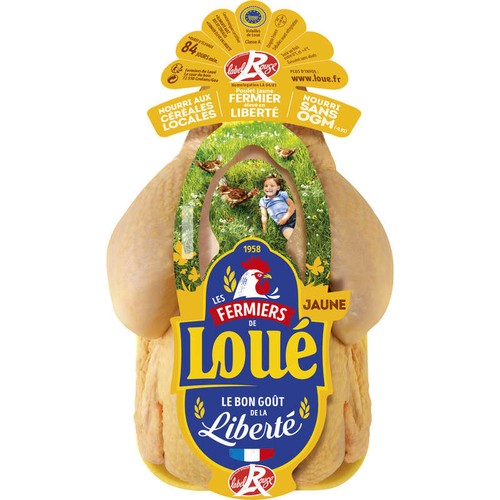 Loué Poulet Fermier Jaune Label Rouge 1,4kg